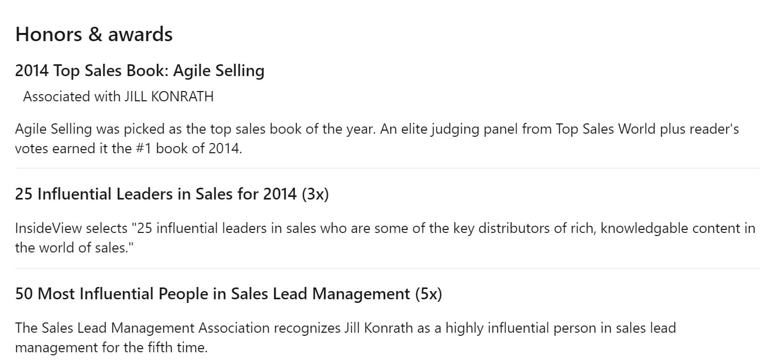 linkedin-honours-awards-section